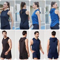 Quick Drying Vest For Men&Women Sweatshirt XL Sportswear Fitness Hooded T-Shirts