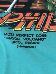Vintage Hand-Painted Philippines Mayon Volcano T-Shirt – Size XL New with Tags