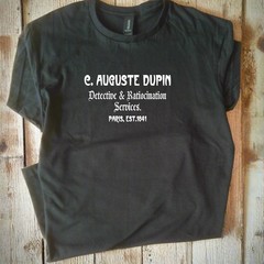 Edgar Allan Poe T-Shirt – C. Auguste Dupin, Detective & Ratiocination Services