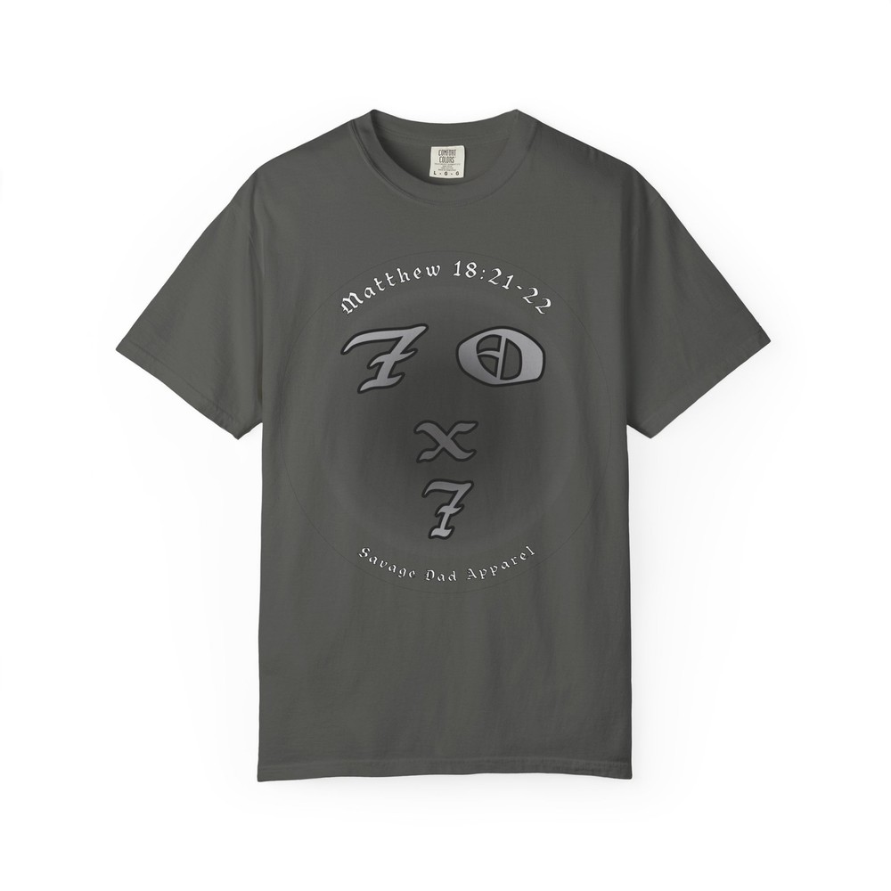 Matthew 18:21-22 Forgiveness Christian T-Shirt | Seventy Times Seven Bible