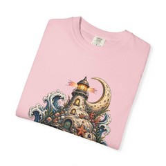 Cosmic Hermit Crab Lighthouse Graphic T-Shirt