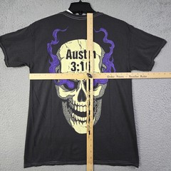 WWE WWF Wrestling Stone Cold Steve Austin Shirt Men Medium GRAY 3:16 Skull NWT B