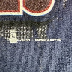 Vtg 1997 Starter Chipper Jones Atlanta Braves MLB Baseball Single Stitch Tee XL