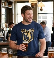 3XL, Munster Rugby, Cotton T-Shirt, Blue. FREE SHIPPING.