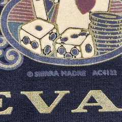 Vintage Las Vegas Nevada Black Short Sleeve Graphic T-Shirt Adult Size Large