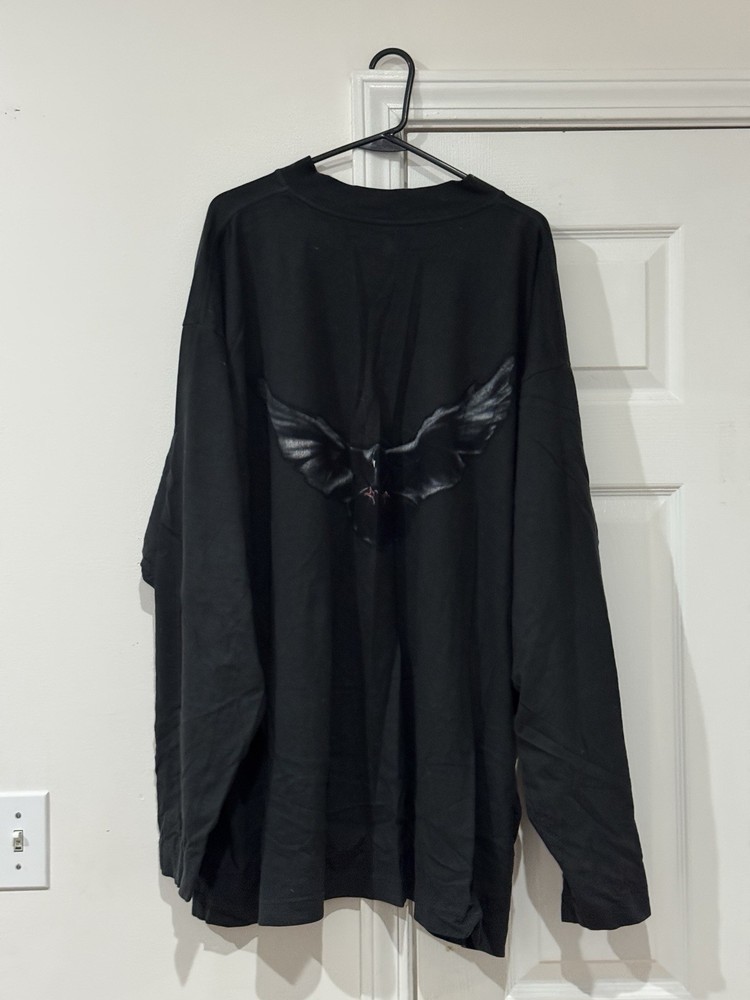 Yeezy Gap Balenciaga Dove Longsleeve Tee Size X-Large Color Black Kanye West✅