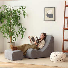 Bean Bag Chair Single Seated Foam Sofa Armless Floor Sofa with High Density Foam