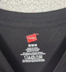 Hanes Men’s Modal Spandex Crew Neck Pajama Tee Shirt Black Medium NWT’s.