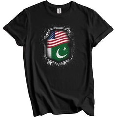 Pakistani American Shirt Flags Of Pakistan and America T-Shirt