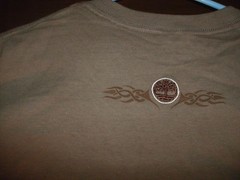 timberland t-shirt short sleeve khaki TIMBERLAND outdoor performance size large
