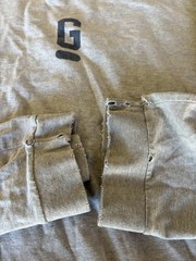 Gap Athletic Men’s XL Gray Crew Neck Long Sleeve Graphic Logo Knit T-Shirt