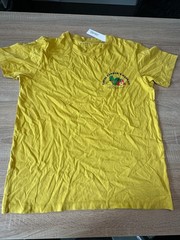 Esprit Men’s T-Shirt Mustard Yellow Size M – NEW TAGS – Short Sleeve Spring