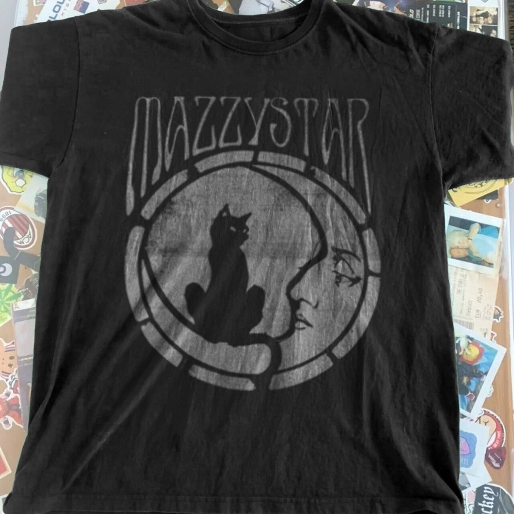 Mazzy Star Black Cat New Unisex Black Cotton T-Shirt