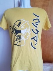PAC-MAN JAPANESE LETTERING T-SHIRT YELLOW SMALL BY C-LIFE GROUP