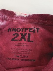 Slipknot Knotfest Blood Splattered Star Skull T-Shirt Sz XXL Roadshow 2022