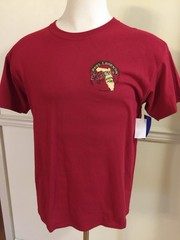NWT Reel Legends L Men Tee Short Sleeve Shirt Red 100% Cotton Fishing Logo