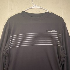 Hang Ten Sun Tee Shirt Men Medium Gray UPF 50+ Athleisure Summer Beach Wicking