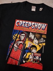 Reprint Creepshow Horror Movie T shirt Retro style Black Tee NH27709