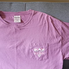 ComfortWash Purple OldRow GraphicPrint CrewNeck T-Shirt Men’s L 100% USACOTTON