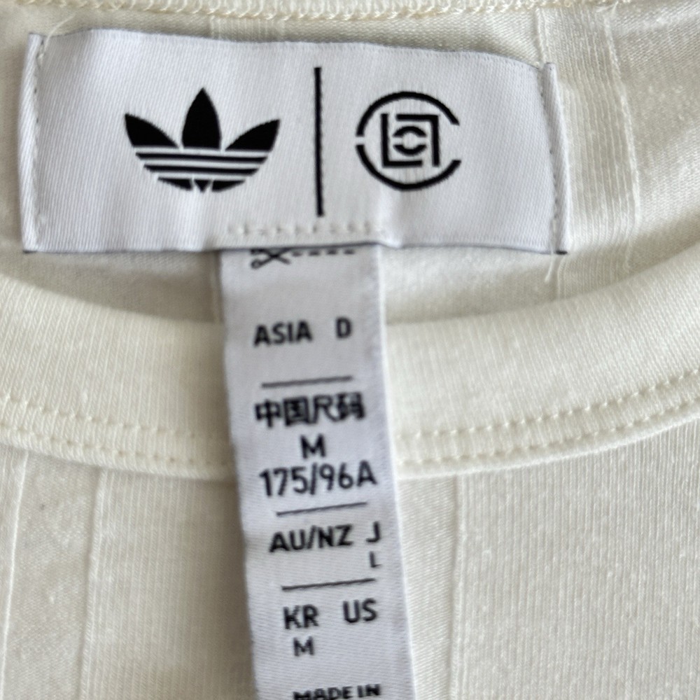 Adidas x CLOT Edison Chen Long Sleeve Ribbed Tee Core White Size: Asia M/US S