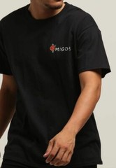 $459 Migos Men’s Black Scorpion Graphic Short Sleeve Crew Neck Cotton T Shirt XL