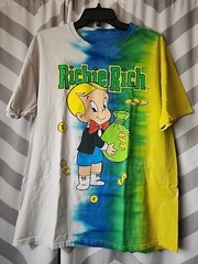 Richie Rich Money Bag Tie Dye Shirt Size Large