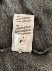 ATHLETIC WORKS DRIWORKS TRI-BLEND Charcoal Gray Heather Tank Sz S*
