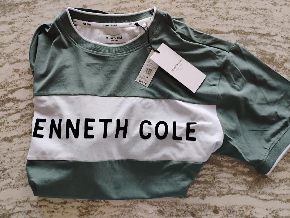 Kenneth Cole Performance Active Short Sleeve TShirt XLarge MINT FREE SHIPPING
