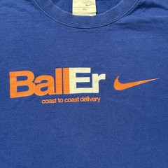 Vintage Nike Parody Shirt Mens XL Blue Basketball Funny Skate