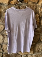 Lucky Brand Men’s Venice Burnout Henley Short Sleeve Purple Size Medium