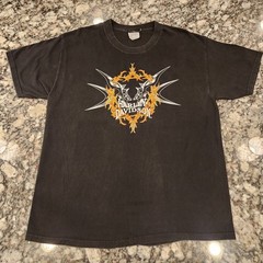Harley Davidson Ann Arbor Michigan T Shirt Black Size L Embroidered Proper Fade