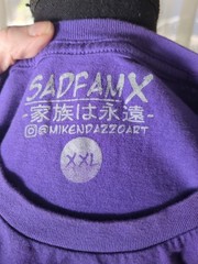 Sadfamx Jujutsu Kaisen Satoru Gojo Anime Short Sleeve T Shirt Purple Men’s XXL