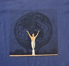 Vintage 90s New York City Ballet ‘Atlas’ Promo Shirt XL Rockefeller Art Deco NYC
