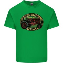 Farming Support Your Local Farmer Mens Light Cotton T-Shirt