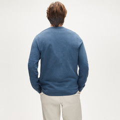 NEW J. CREW Men’s Navy Slim Long-Sleeve Vintage-Wash Cotton Pocket T-Shirt Sz L