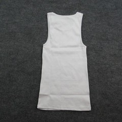 EKKOVISION Shirt Mens 2XL White Sleeveless Round Neck Cotton Spandex Beater NWOT
