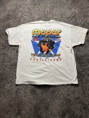 Vintage 2009 Mopar T-shirt Mens 2xl White Graphic Car Racing Columbus oh