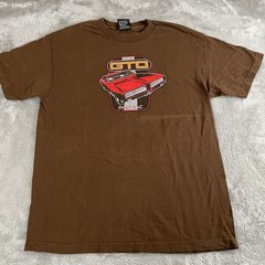 Vintage Pontiac GTO Brown Top Heavy Graphic T-Shirt Alstyle Apparel Size Large