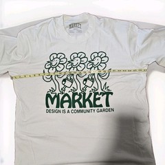 Market Studios Community Garden Men’s White T Shirt Size 2XL XXL NWOT