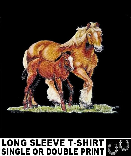 PALOMINO SHIRE DRAFT CLYDESDALE COB BRETON ARDENNAIS GYPSY HORSE T-SHIRT WS302