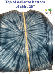 Gildan U of M HAIL Michigan Wolverines Men’s Long Sleeve Tye Dye T-Shirt Sz 3XL