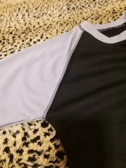 3 Packs Men’s 3/4 Sleeve Crew Neck Raglan Jersey Baseball Tee Shirts Size L
