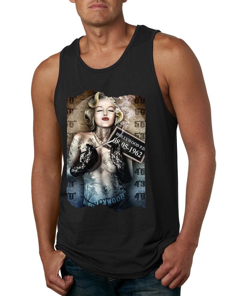 Marilyn Monroe Smoking Hollywood Pop Culture Men Graphic Tank Top