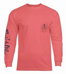 Salt Life Men’s “Skull and Hooks”, Long Sleeve Graphic T-Shirt, Med,Lg, XL, 2XL