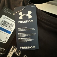 NWT Under Armour Freedom American Flag Bald Eagle TShirt Men’s XL Patriotic 250
