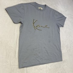 Karl Kani Streetwear Lt Blue Big Center Logo Short Sleeve T-Shirt Size L