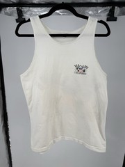 Vintage 90s Body Glove USA Tank Top T-Shirt Medium White Global Beach Revolution