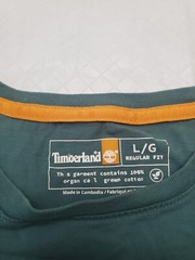 Timberland T Shirt Mens Large Green Short Sleeve Outdoors Regular Fit Gorp