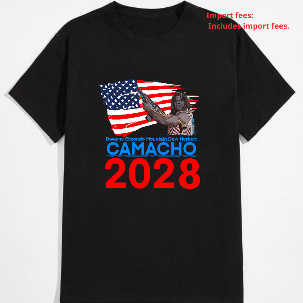 Funny Election 2028 T-Shirt Inspired by Idiocracy President Camacho Unisex S-5XL
