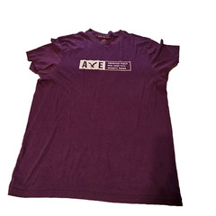 Americal Eagle Mens SZ LG New York Seventy Seven Purple Short Sleeve T-Shirt